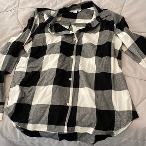 Plaid button down